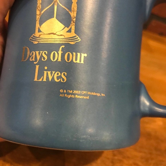 Vintage Days of Our Lives Mug Blue and Gold Soap Opera 2002 - Picture 3 of 8